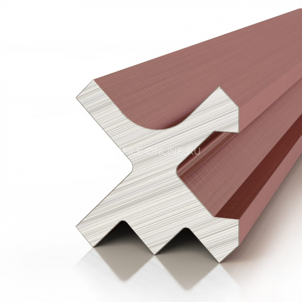 Теневая рейка алюминиевая Decaro D00X.A Copper медь для стен и потолка 3 м