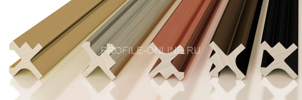 Теневая рейка алюминиевая Decaro D00X.A Copper медь для стен и потолка 3 м