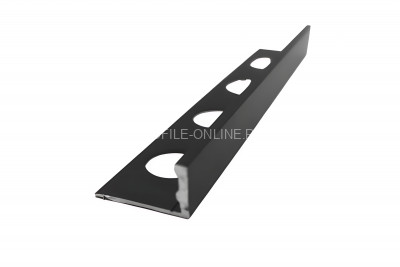 L-образный профиль из алюминия 12 мм Евротрим L-12.05 черный 270 см