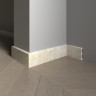 Плинтус для пола 80х13 мм Decor-Dizayn 706-10 полистирол под мрамор 2.4 м