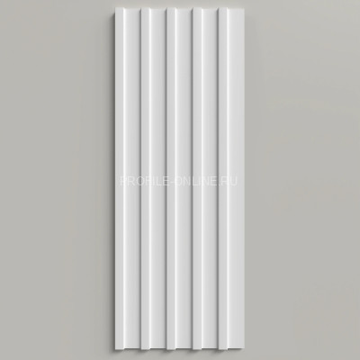 Отделочная стеновая декоративная панель 3D 150х10х2000 мм Decor-Dizayn DD901 из полистирола белая, под покраску 2 м