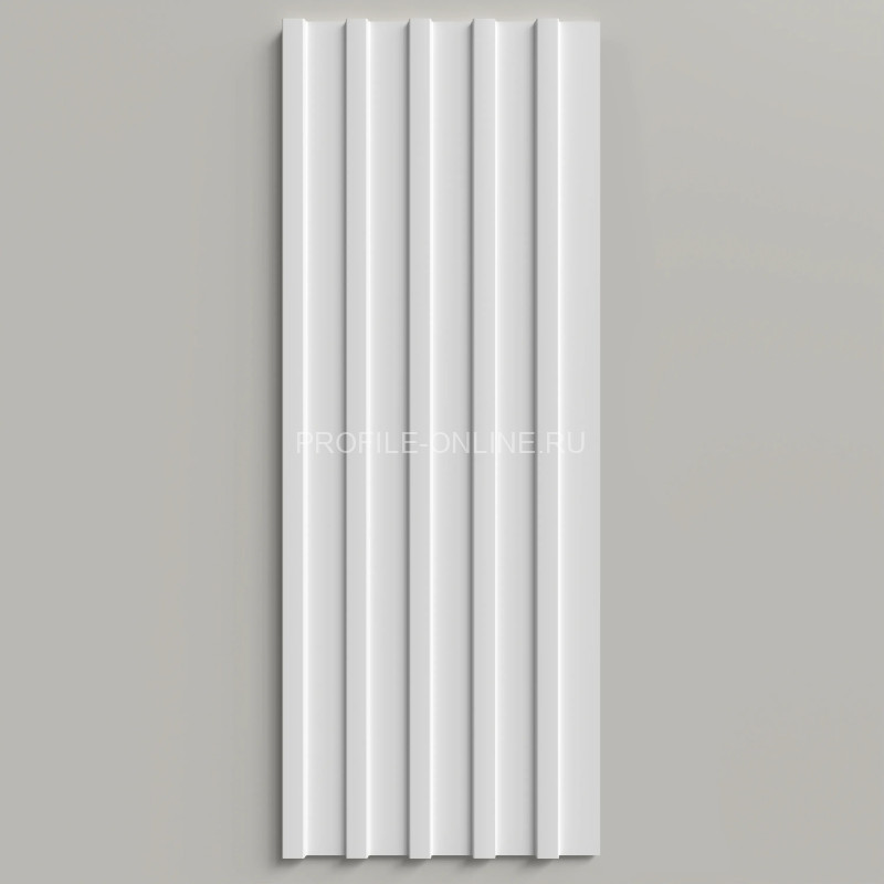 Отделочная стеновая декоративная панель 3D 150х10х2000 мм Decor-Dizayn DD901 из полистирола белая, под покраску 2 м