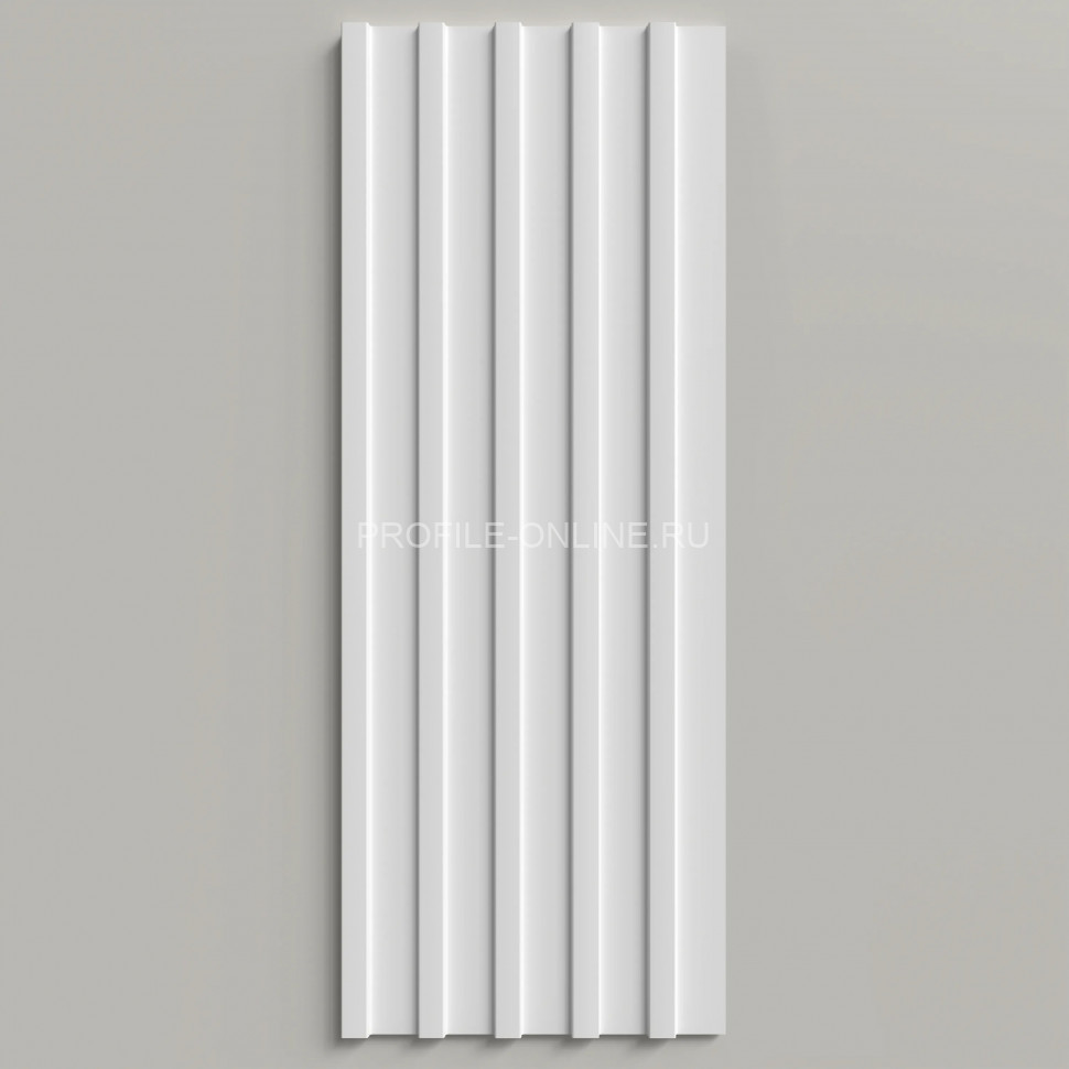 Отделочная стеновая декоративная панель 3D 150х10х2000 мм Decor-Dizayn DD901 из полистирола белая, под покраску 2 м