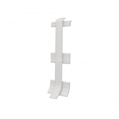 Комплект соединителей ПВХ для напольного плинтуса  VILO linela 413 RAL 7004 2шт. светло-серый