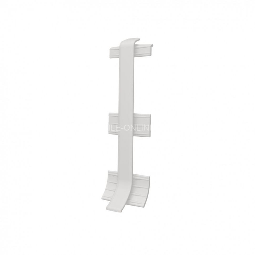 Комплект соединителей ПВХ для напольного плинтуса  VILO linela 413 RAL 7004 2шт. светло-серый