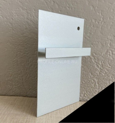 Плинтус скрытого монтажа под гипсокартон алюминиевый 70 мм ПТ-1/70 черный 3 м