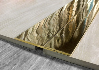 Латунный деформационный шов накладной STB115 ON 115 полированный 3м