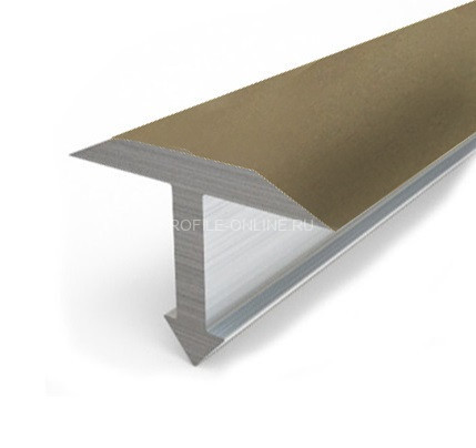 Алюминиевый Т-профиль 26 мм Т-26 Бронза РЕ 2,7 м (упаковка 10 штук)