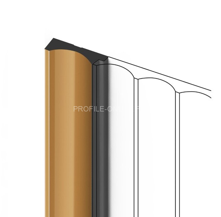 Финишный молдинг для стеновых панелей 12х32 мм HiWood LF139A G365 бежевый 270 см