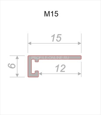 Микроплинтус алюминиевый Decaro M15A Black черный 2 м