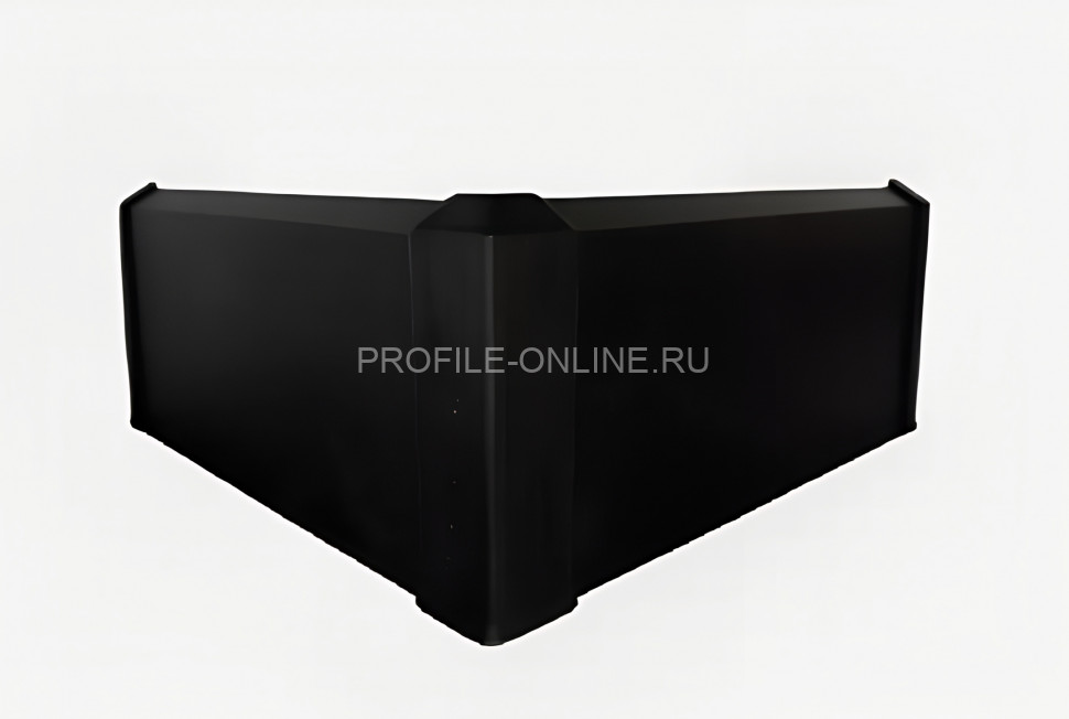 Уголок внешний для плинтуса Евротрим F-70 ПВХ черный