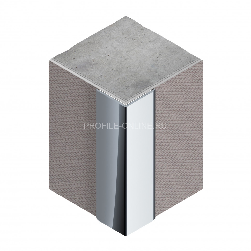 Уголок из алюминия 20х20 мм NEEXY PV63-15 RG розовый блестящий 2.7 м