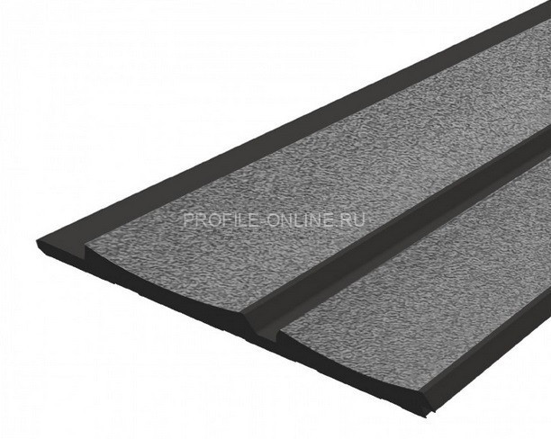 Отделочная стеновая декоративная панель с 3D эффектом 12х120 мм HiWood LV125 S387K серая из фитополимера 2,7 м