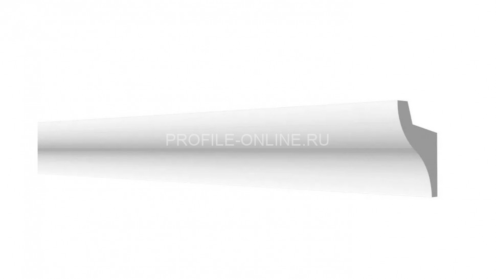 Декоративный плинтус для потолка с подсветкой 50х33 мм Decor-Dizayn DD506 полистирол белый, под покраску 2 м