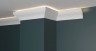 Декоративный плинтус для потолка с подсветкой 50х33 мм Decor-Dizayn DD506 полистирол белый, под покраску 2 м