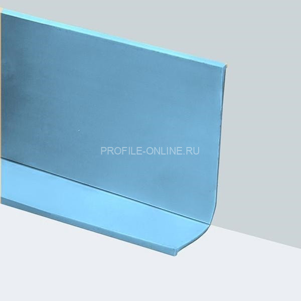 Гибкий плинтус для пола 50 мм ПГ65 голубой без клея 3м
