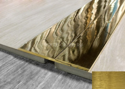 Латунный деформационный шов накладной STB115 OS 115 шлифованный 3м