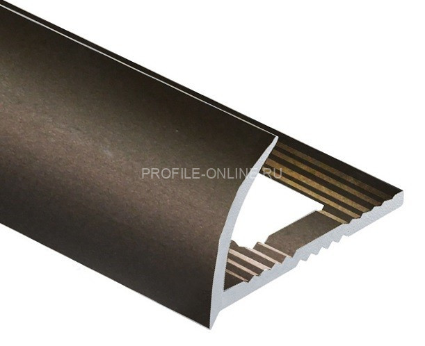 Алюминиевый С-образный профиль 10 мм PV17-06 бронза матовая 2,7 м