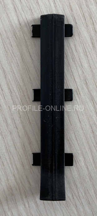 Стык для напольного плинтуса Диал ПЛ-80ст черный