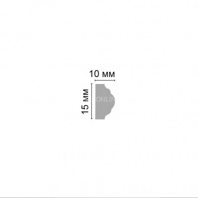 Молдинг Золото DECOMASTER 130C-683 ДМ (15x8x2400)