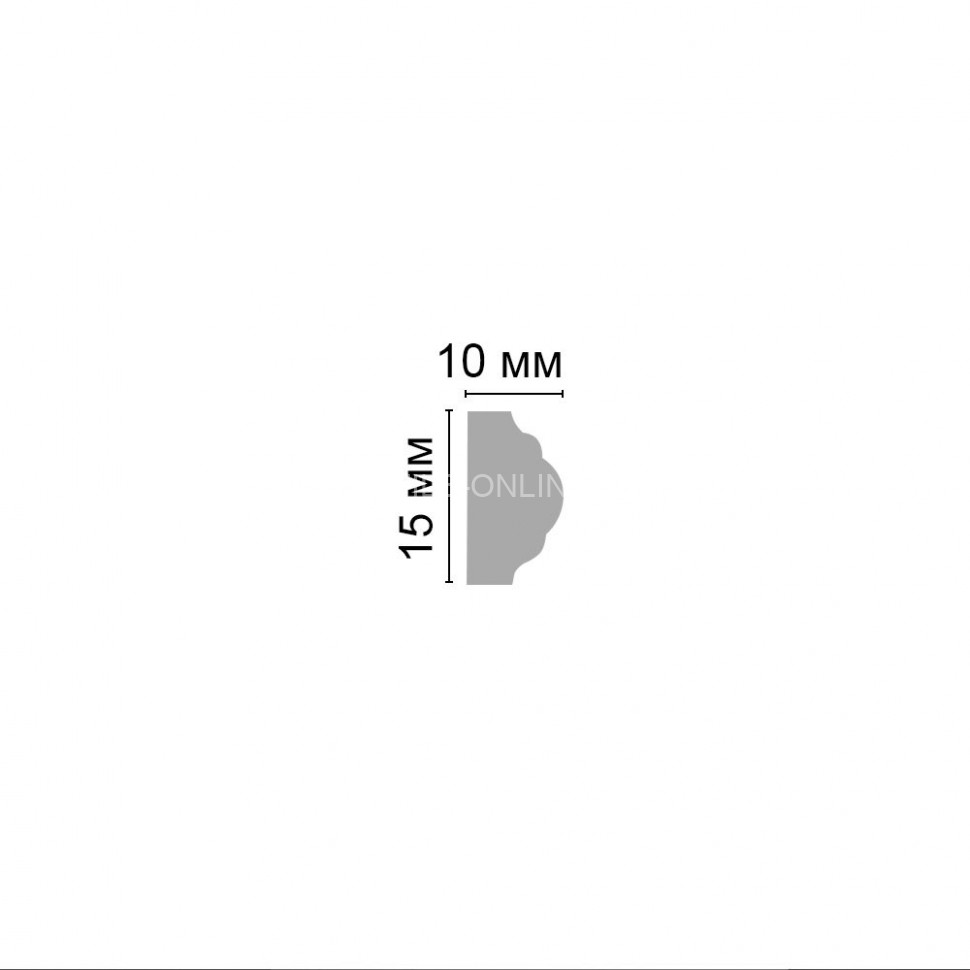 Молдинг Золото DECOMASTER 130C-683 ДМ (15x8x2400)