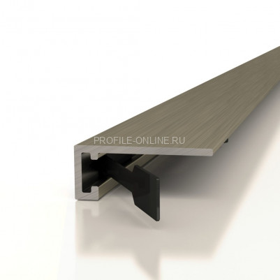 Микроплинтус алюминиевый Decaro M15A Bronze Brush бронза браш 2 м