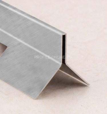 Нержавеющий Y-профиль стальной (мерседес) SBP025-14,5H серебро глянец браш 2,7 м