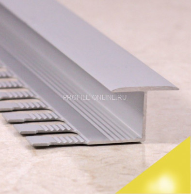 Т-профиль алюминиевый закладной 16 мм ПЗ-10 золото глянец 2,7 м