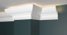 Декоративный плинтус для потолка с подсветкой 97х58 мм Decor-Dizayn DD507 полистирол белый, под покраску 2 м