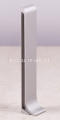 Стык для напольного плинтуса Диал ПЛ-100ст серебро