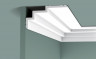 Потолочный плинтус Orac Decor Purotouch C392 белого цвета из полиуретана 100х190 мм 200 см