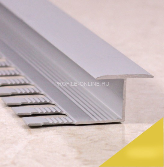 Т-профиль алюминиевый закладной 16 мм ПЗ-10 золото матовое 2,7 м