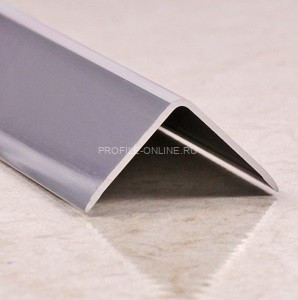 Уголок алюминиевый 10х20 мм ПН-20х10 серебро матовое 2,7 м