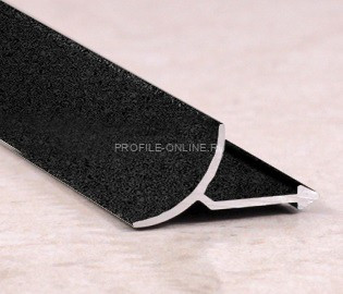 Внутренний профиль алюминиевый для плитки ПО-В9 черный муар 2,7 м
