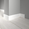 Плинтус для пола 80х13 мм Decor-Dizayn 706-115 полистирол белый, под покраску 2.4 м