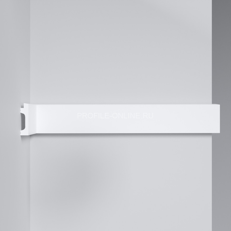 Декоративный молдинг Decomaster D319-2 Дюропрофиль 49х12х2900 мм белый под покраску