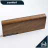 Плинтус ПВХ Comfort Classic 80 напольный Дуб тёмный 217 под дерево