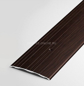 Одноуровневый порог алюминиевый 60 мм А4 КД Венге 2,7 м (упаковка 10 штук)