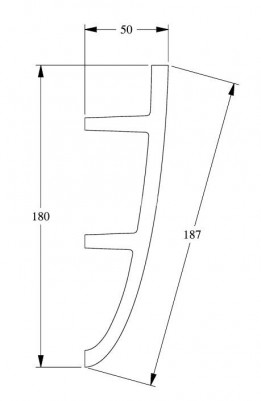 Потолочный плинтус для скрытой подсветки Orac Decor C374 белого цвета из полиуретана 180х50 мм 200 см