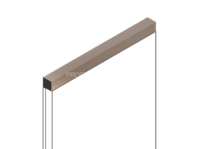 Декоративный молдинг HiWood D12V1 G216 из фитополимера под дерево 12х12 мм 2.7 м