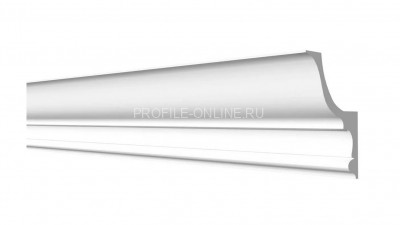 Декоративный плинтус для потолка с подсветкой 120х75 мм Decor-Dizayn DD509 полистирол белый, под покраску 2 м