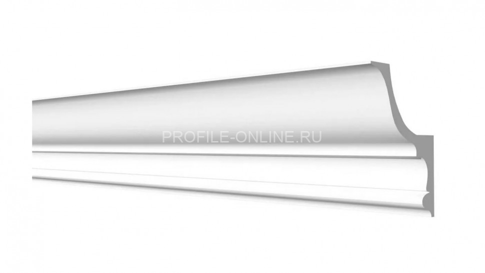 Декоративный плинтус для потолка с подсветкой 120х75 мм Decor-Dizayn DD509 полистирол белый, под покраску 2 м