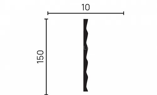 Отделочная стеновая декоративная панель 3D 150х10х2000 мм Decor-Dizayn DD903 из полистирола белая, под покраску 2 м