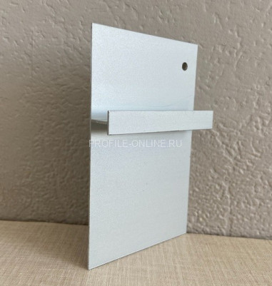 Плинтус скрытого монтажа под гипсокартон алюминиевый ПТ-1/70 серебро 3 м