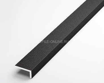 Алюминиевый уголок 70х14 мм ПБ70х14 черный 3 м