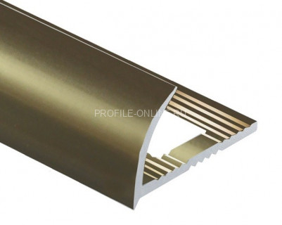 Алюминиевый С-образный профиль 10 мм PV17-09 шампань блестящая 2,7 м
