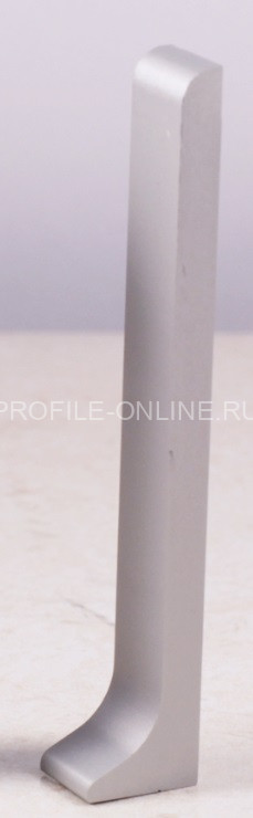 Заглушка для напольного плинтуса Диал ПЛ-40зг серебро