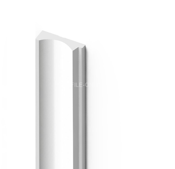 Финишный молдинг для стеновых панелей 12х32 мм HiWood LF139A NP белый 270 см