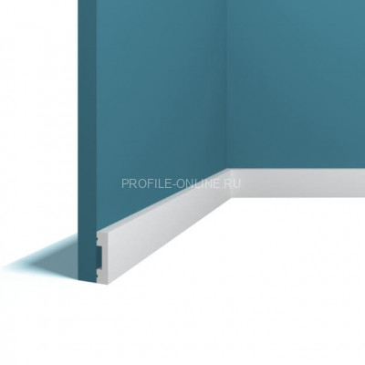 Напольный плинтус Перфект Плюс P89 белый из ударопрочного полимера 10х40 мм 200 см