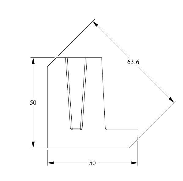 Потолочный плинтус для скрытой подсветки Orac Decor C380 белого цвета из полиуретана 50х50 мм 200 см